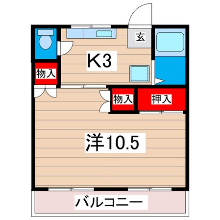 サニーヒルマンションの物件間取画像